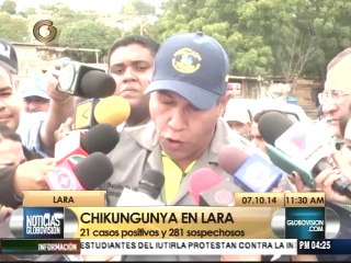 Registran 21 casos positivos y 281 sospechosos de chikungunya en Lara