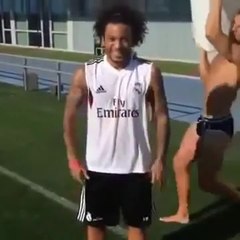 Marcelo Ice Bucket Challenge ft. Cristiano Ronaldo Nominates Neymar,Lionel Messi