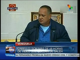 Faltan más de 48 horas de videos sobre planes de Gómez Saleh: Cabello
