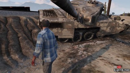 gta 5 tank crash train