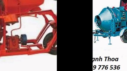 Máy trộn bê tông quả lê 250l, 350l, 450l chạy dầu diesel lắp đầu nổ d4, d6, d8