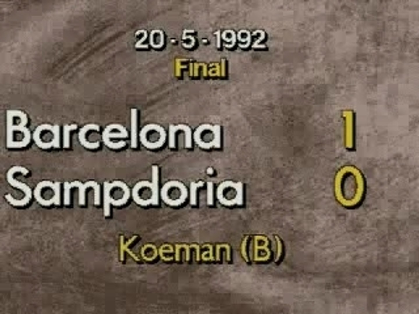 ⁣Koeman finale Champions league Barca