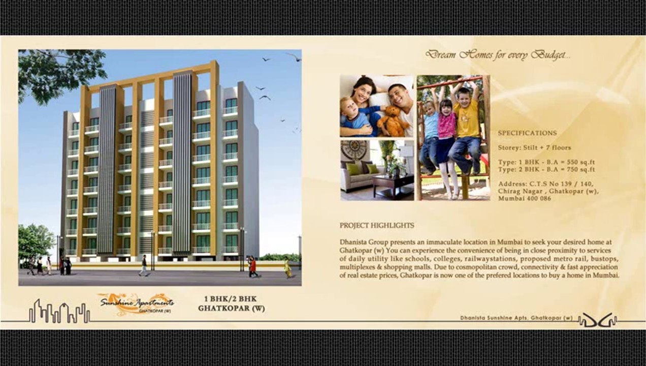 Sunshine Apartment - Ghatkopar | Dhanista Group Builder & developer | Redevelopment