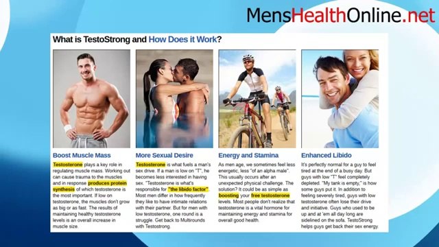 TestoStrong Review - How To Boost Your Testosterone? Try TestoStrong Testosterone Booster Now