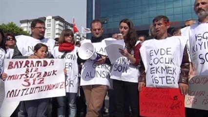 Samsun İşten Çıkarılan Taşeron İşçilerden Oturma Eylemi