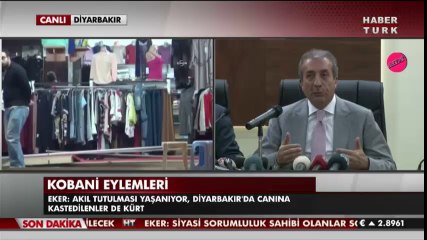 Bakan Mehdi Eker Diyarbakır'da 10 Kişi Hayatını Kaybetti.