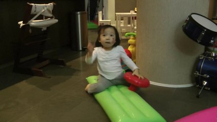 Girl Pretends Driving