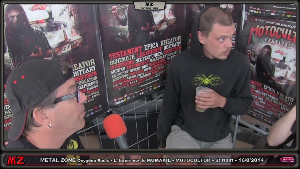 Metal Zone O.R - Mumakil, l'Interview - Motocultor 2014