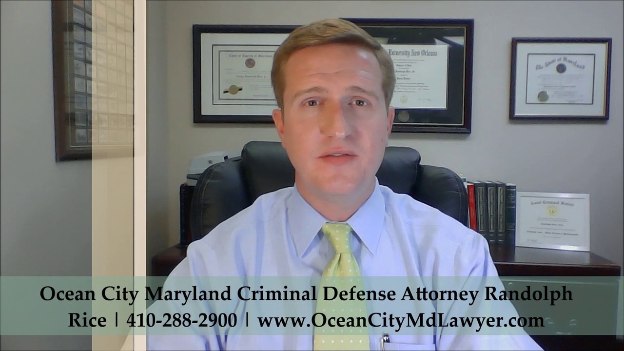 Disorderly Conduct Ocean City Maryland Attorney Randolph Rice