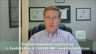 Maryland Suspended License Lawyer G. Randolph Rice Jr.