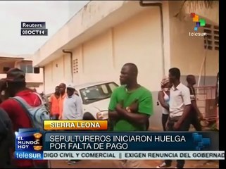 Sepultureros en Sierra Leona inician huelga por la falta de pago