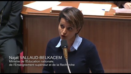 Éducation Prioritaire : Question au Gouvernement et réponse de Najat Vallaud-Belkacem
