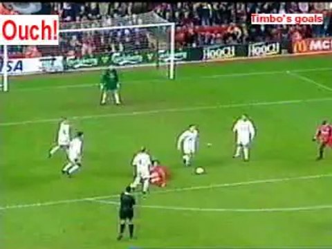 Soccer Funny Accident - liverpool vs bradford ouch