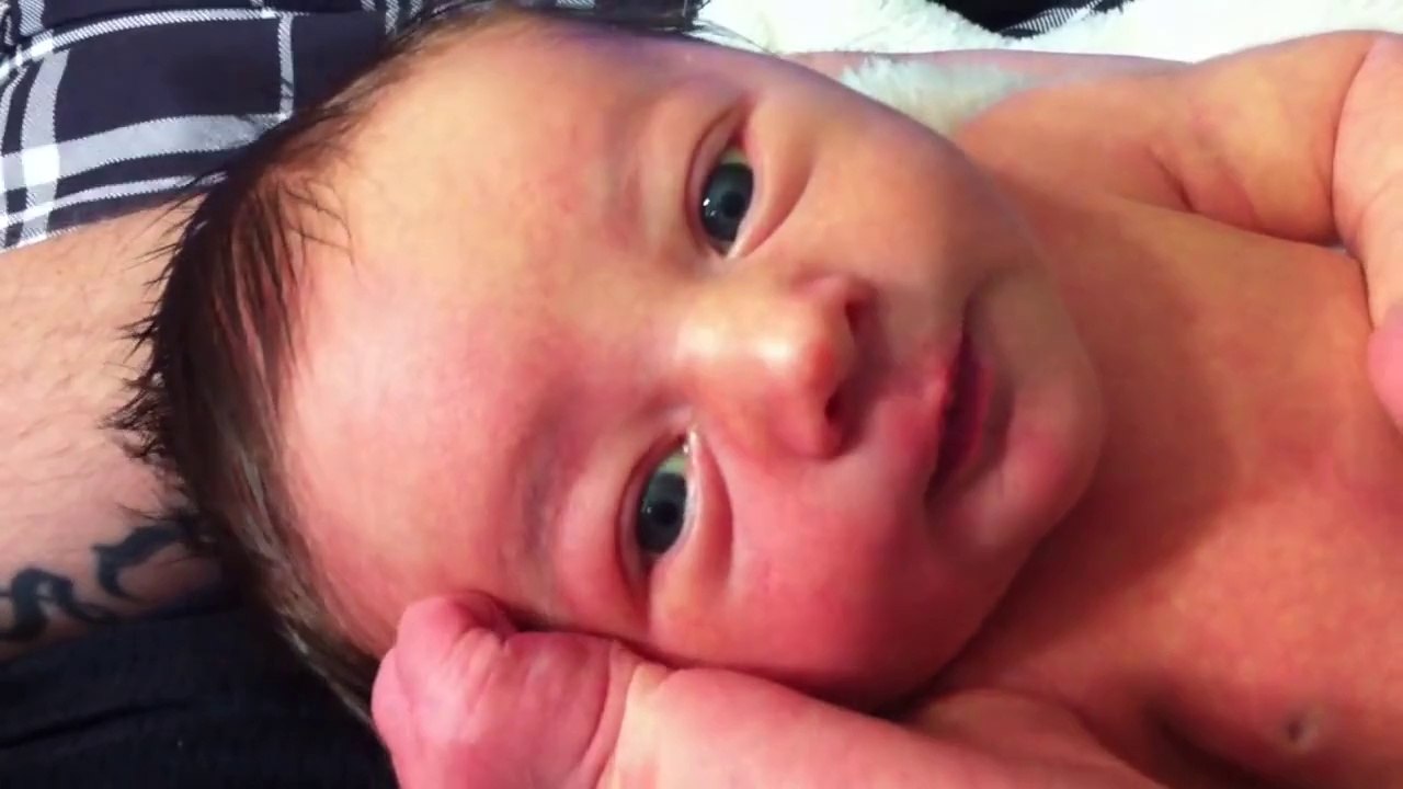 Faces of Hungry Newborn Cute Baby Saying Go Nawaz Go