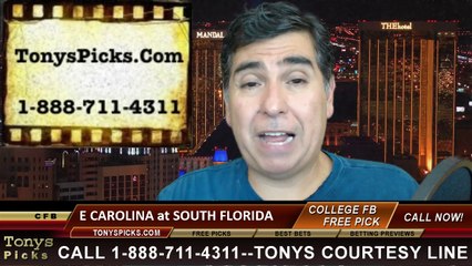 South Florida Bulls vs. East Carolina Pirates Free Pick Prediction NCAA College Football Odds Preview 10-11-2014