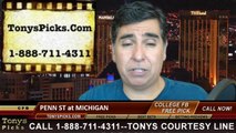Michigan Wolverines vs. Penn St Nittany Lions Free Pick Prediction NCAA College Football Odds Preview 10-11-2014