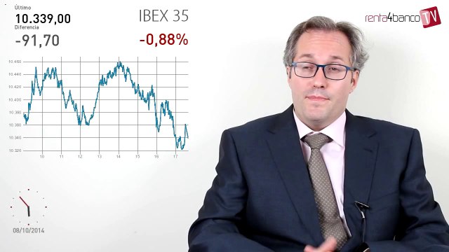 08.10.14 · Jornada negativa en las bolsas - Comentario de los gestores en el cierre del mercado