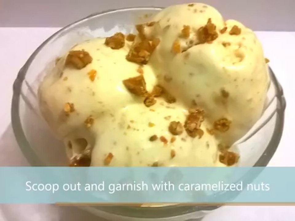 Homemade Butterscotch Ice Cream, Eassy Desserts