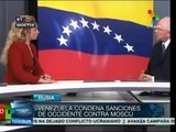 Venezuela condena las sanciones impuesta a Rusia por Estados Unidos