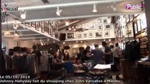 Exclu Vidéo : Johnny Hallyday fait du shopping chez John Varvatos à Malibu pour un style 100% rockeur !