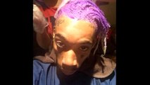 Wiz Khalifa Dyes His Hair Bright Purple Post-Breakup