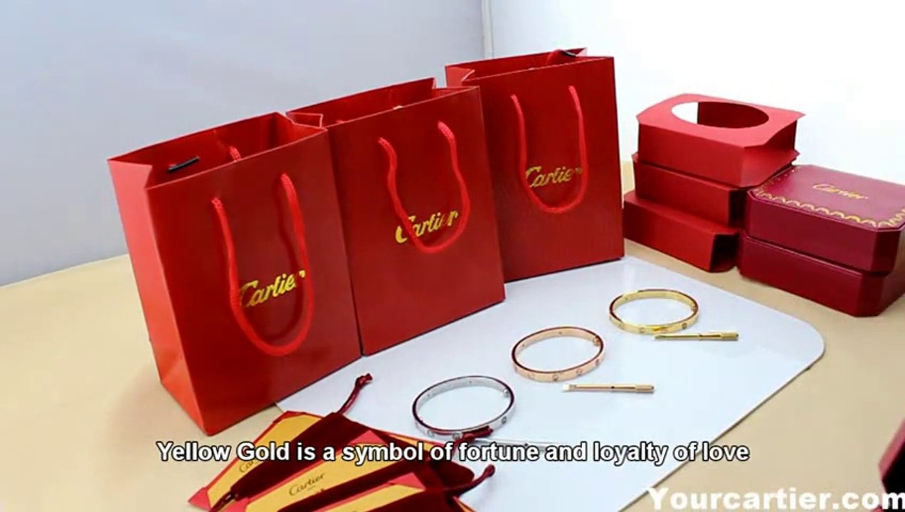 Cartier Love Bracelet-Cartier Love Bracelet Yellow Gold Pink Gold White Gold  Studded with 4 Diamonds