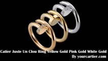 Cartier Juste Un Clou-Cartier Juste Un Clou Ring Yellow Gold Pink Gold White Gold  3 Colors
