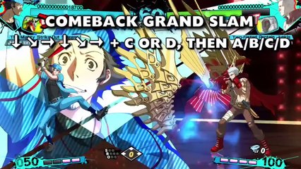 Persona 4 Arena Ultimax - Les attaques de Junpei