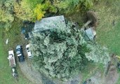 Drone Shows Damage Left by Massachusetts Microburst