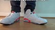 Air Jordan 6 White Red Infrared sneakers review