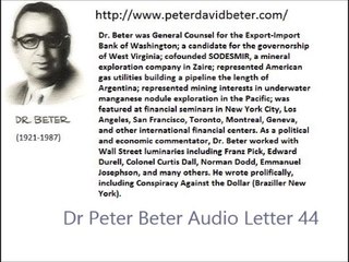 Dr Peter Beter Audio Letter 44 - March 29, 1979 - The Hoax Reappearance of Dr. Henry Kissinger; The Impending Collapse of The Chase Manhattan Bank; The Egyptian-Israeli Treaty for Nuclear War