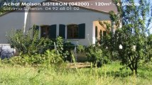 A vendre - maison - SISTERON (04200) - 6 pièces - 120m²