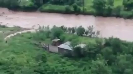 Flash Flood in Poonch River near Kotli Park Azad Kashmir 2014