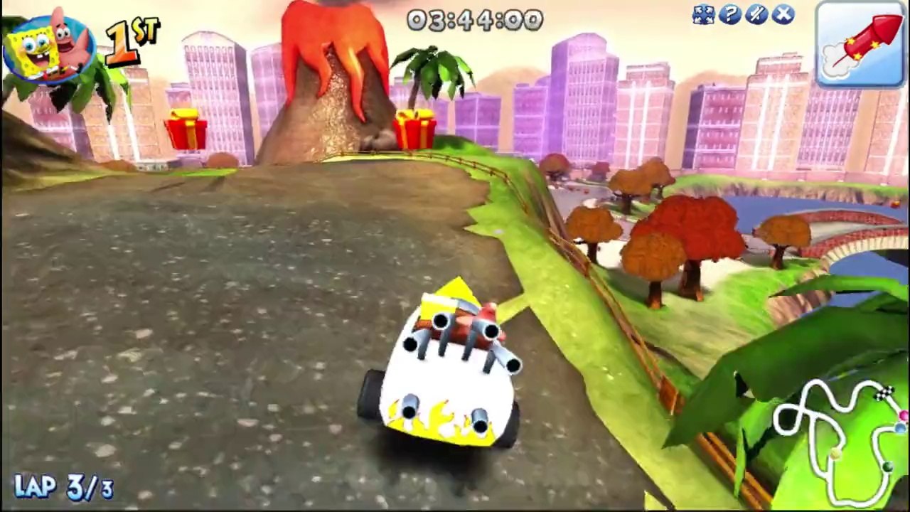 Nick Racers Revolution 3D Let's Play / PlayThrough / WalkThrough Part - Racing As SpongeBob SquarePants And Patrick Star