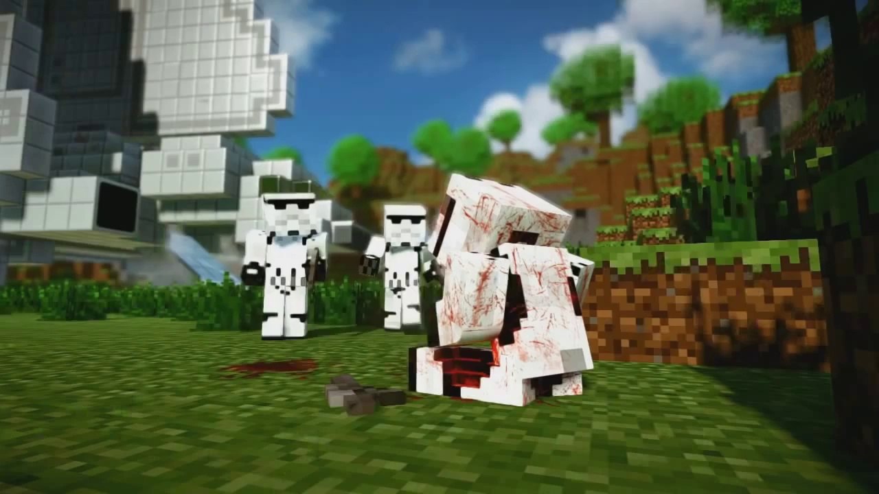 Minecraft Star Wars Epic battle Herobrine Animation - Minecraft film 1078 MINECRAFT [HD+]