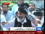 Siraj-ul-Haq address a representative tribal jirga in Peshawar