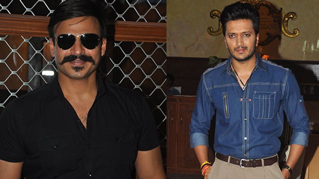 Ritesh Deshmukh And Vivek Oberoi On The Sets Of Bank Chor
