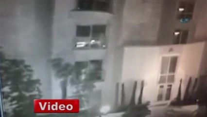 Genç Kızın Rezidanstan Düşme Anı Kamerada