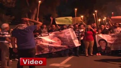 KKTC İngiliz Yüksek Komiserliği Önünde Kobani Eylemi