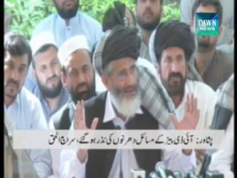 Sirajul haq warns stage a sit-in for IDPs demands
