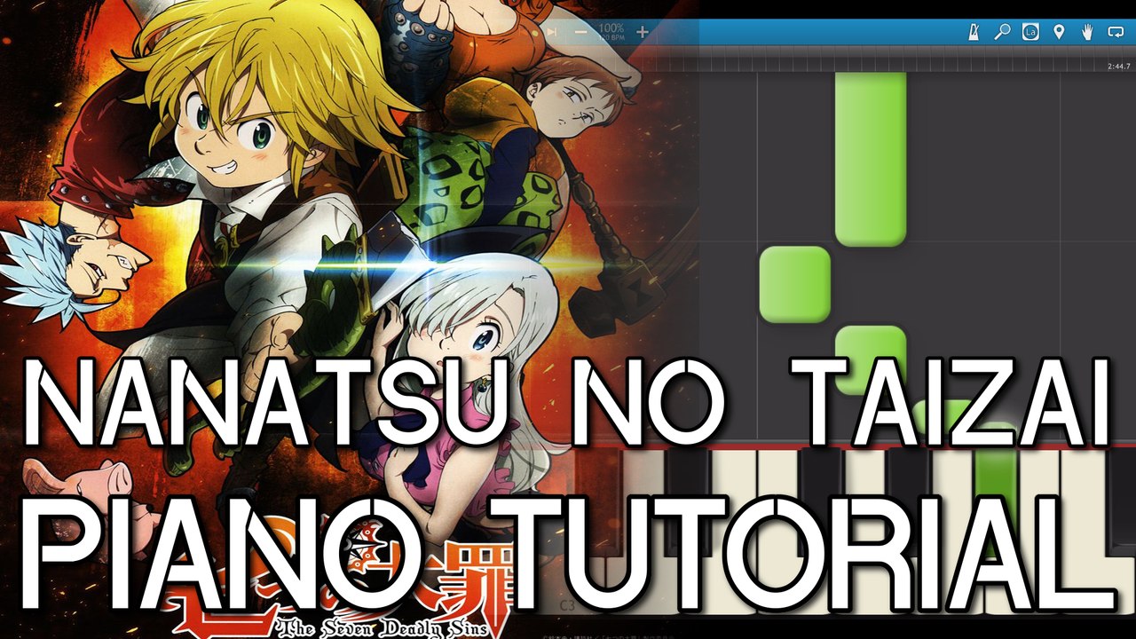 The Seven Deadly Sins: Nanatsu no Taizai (七つの大罪) - Soundtrack "BGM (episode1)" {PIANO MIDI TUTORIAL}