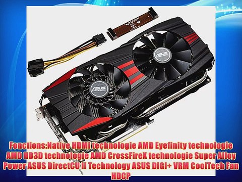 Asus R9280X-DC2T-3GD5 Carte Graphique ATI Radeon R9 280X 1070 MHz 3072 Mo