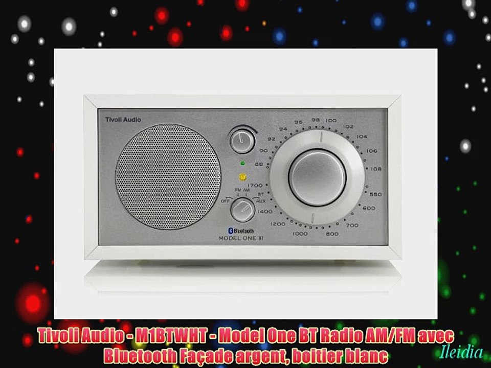 Tivoli Audio - M1BTWHT - Model One BT Radio AM/FM avec Bluetooth Fa?ade argent boitier blanc