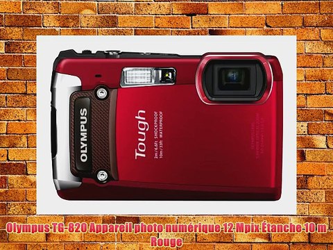 Olympus TG-820 Appareil photo num?rique 12 Mpix ?tanche 10 m Rouge