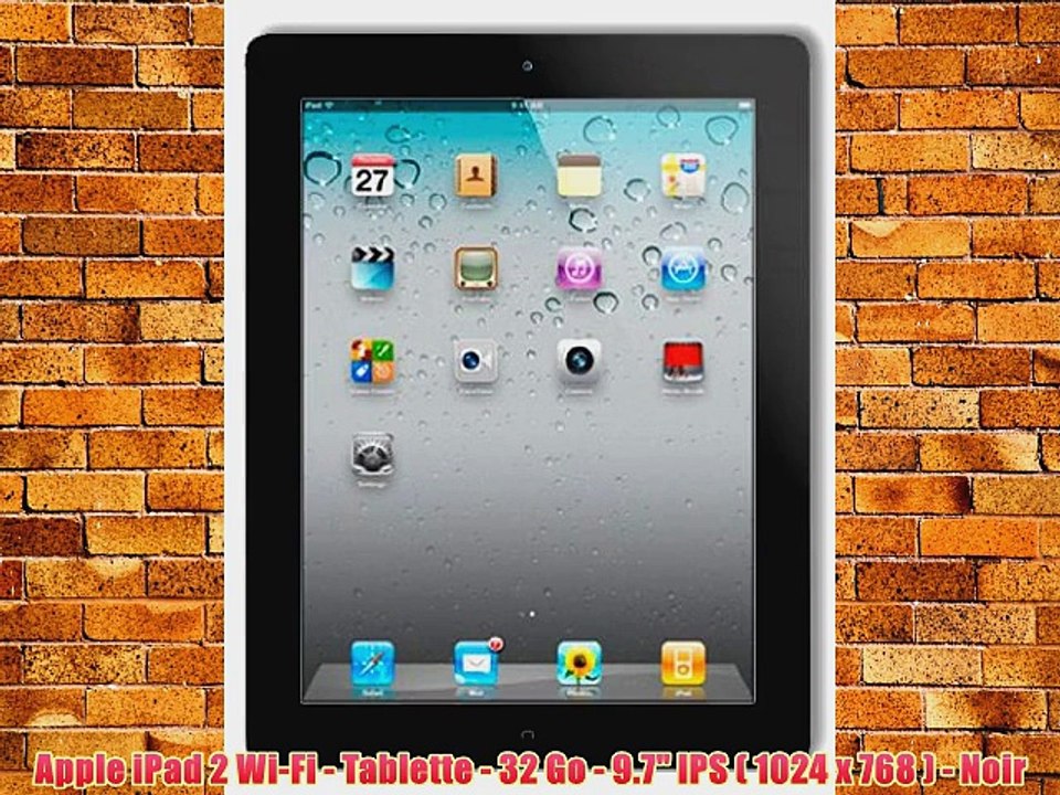 Apple iPad 2 Wi-Fi - Tablette - 32 Go - 9.7 IPS ( 1024 x 768 ) - Noir