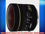 Sigma Objectif Fisheye 8 mm F35 EX DG Circular - Monture Canon