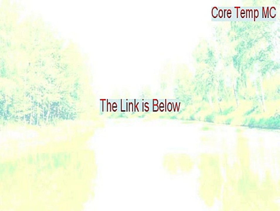 Core Temp MC Full - Legit Download (2015)