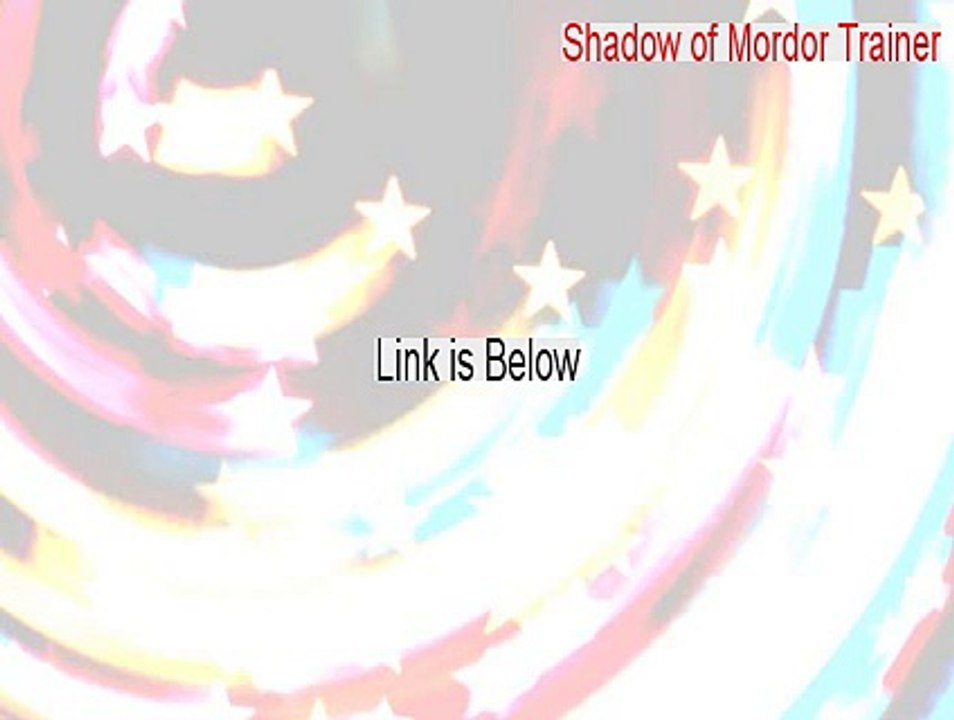 Shadow of Mordor Trainer Full (Download Now 2015)