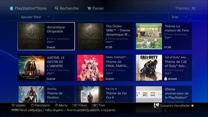 Thèmes Ps4 "The Order 1886" & "Jupiter" gratuits