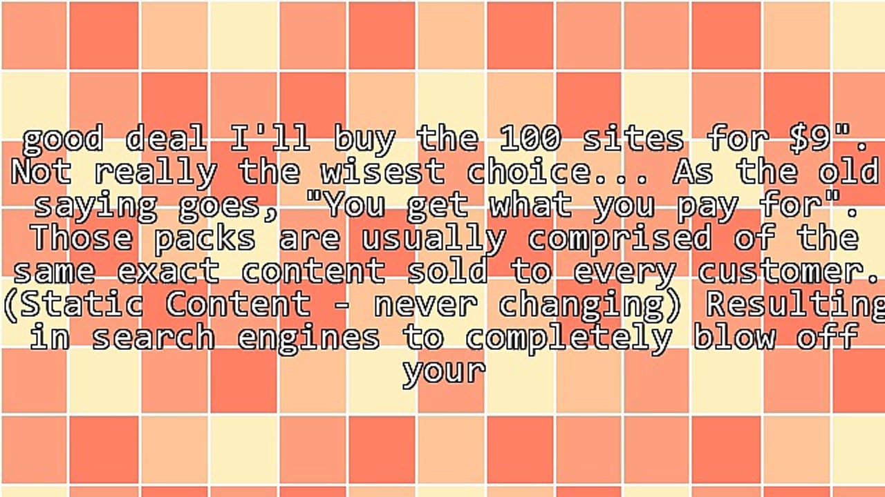 Pre-Made Adsense Ready Websites...Are they worth it? The good and bad.